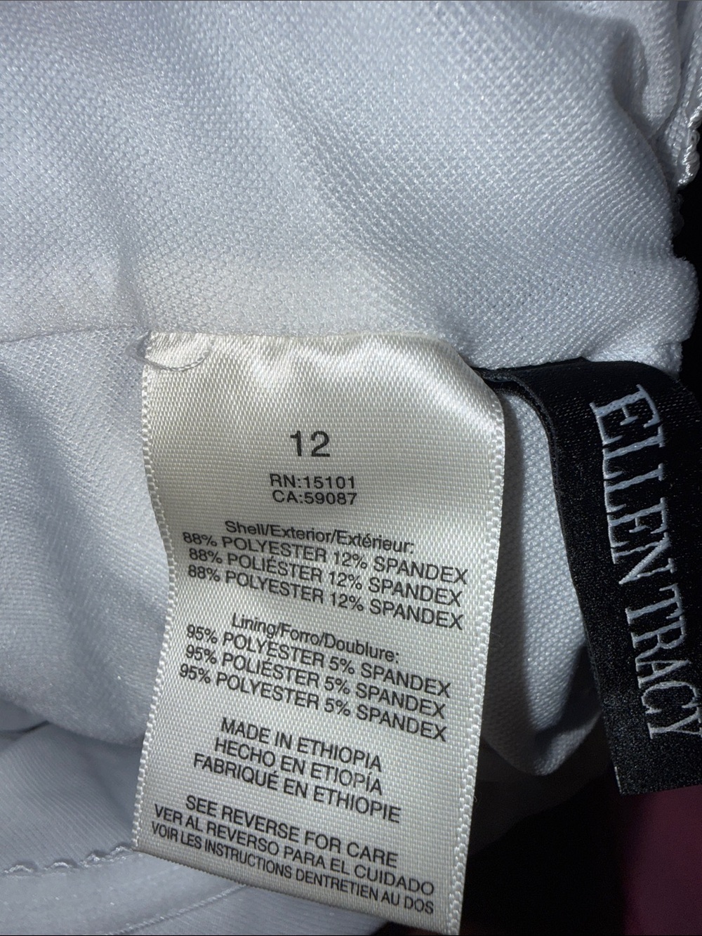 Ellen Tracy Green and White Vertical Stripe One-Piece Swimsuit - Picture 2 of 6